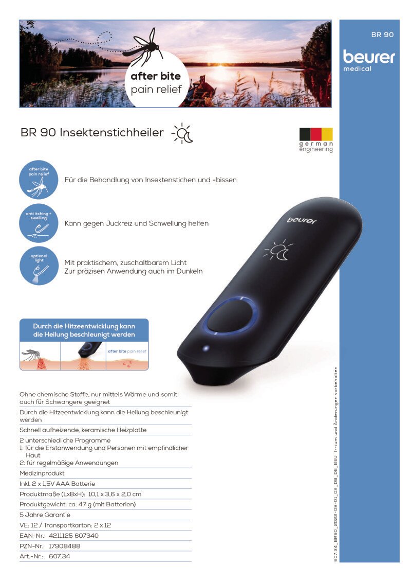 Datenblatt Beurer BR 90