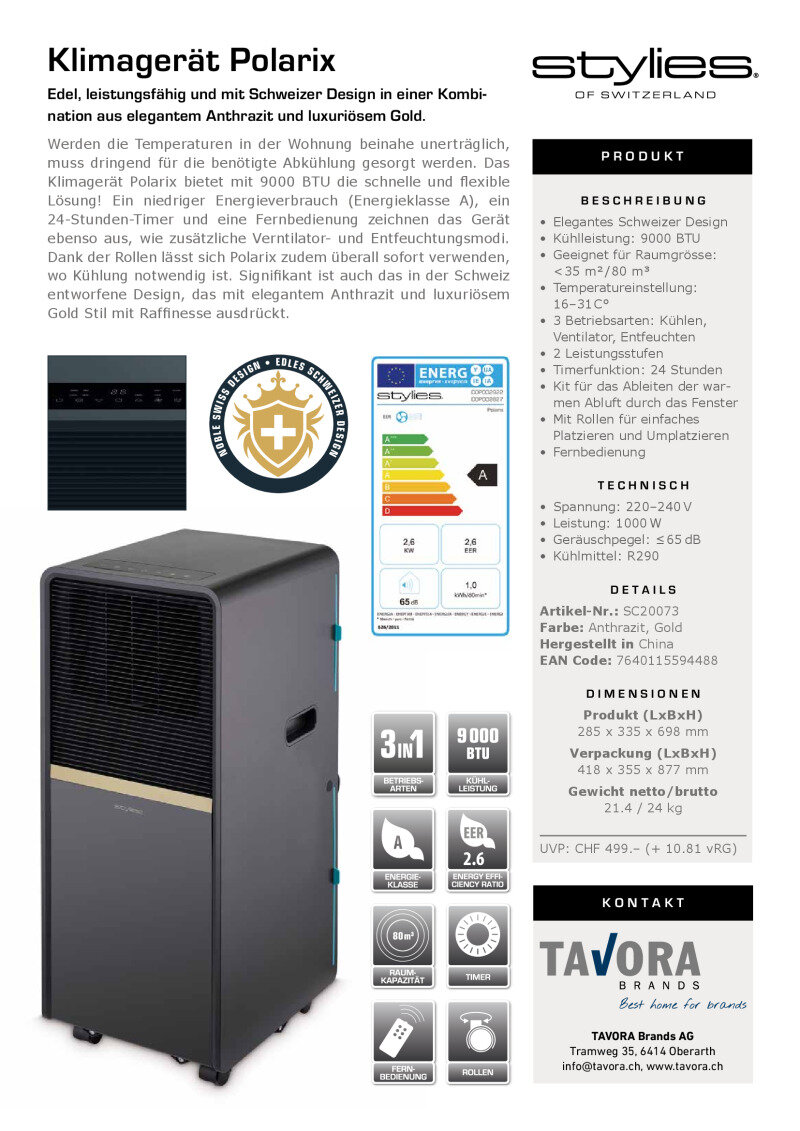 Datenblatt Stylies Polarix