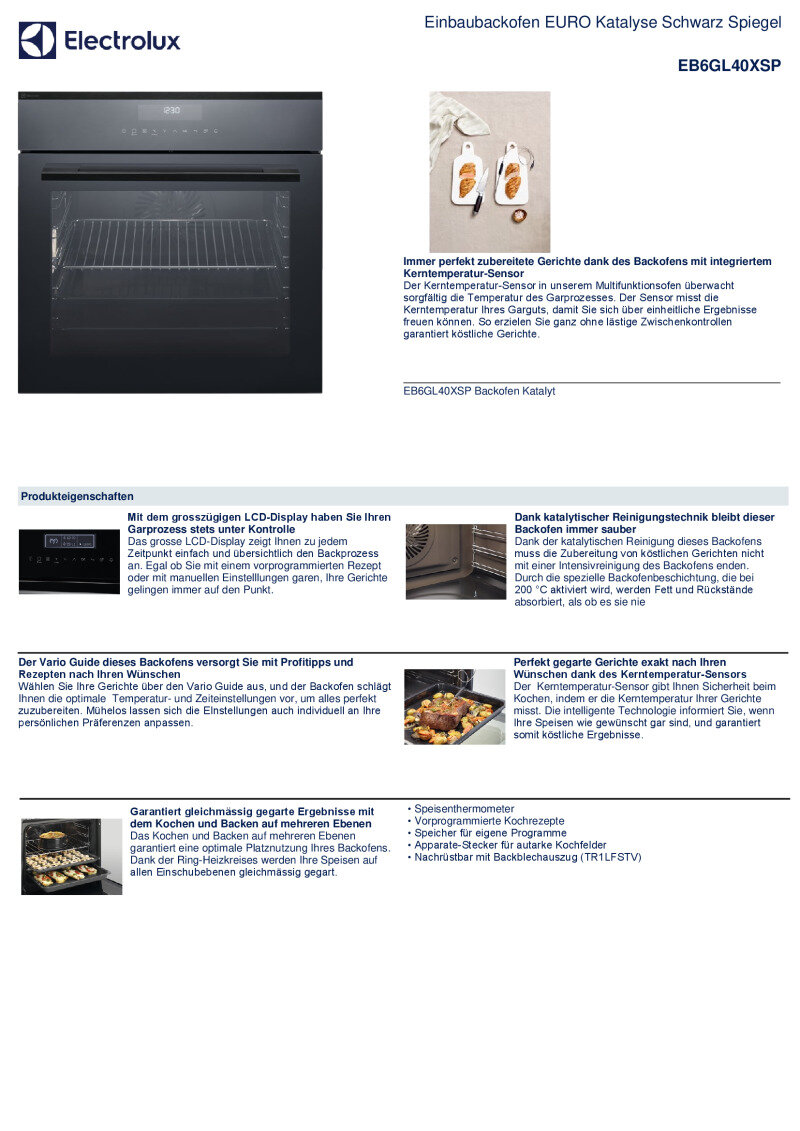 Datenblatt Electrolux EB6GL40Xsp