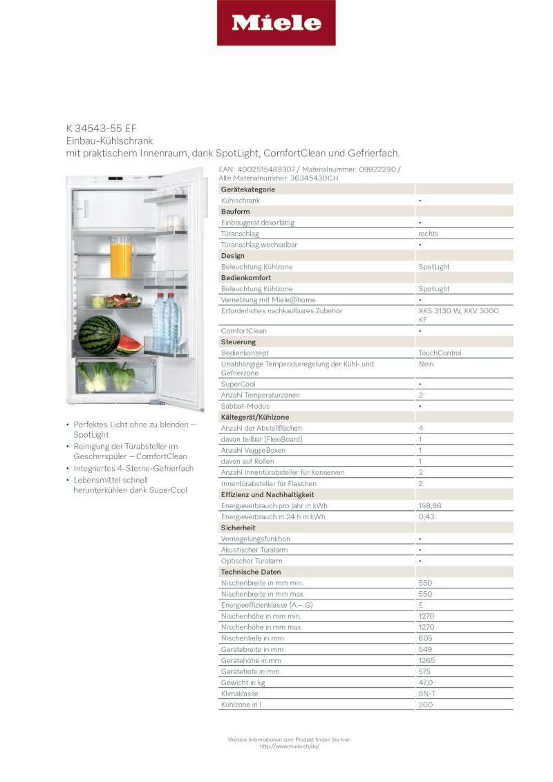 Datenblatt K34543-55 EF