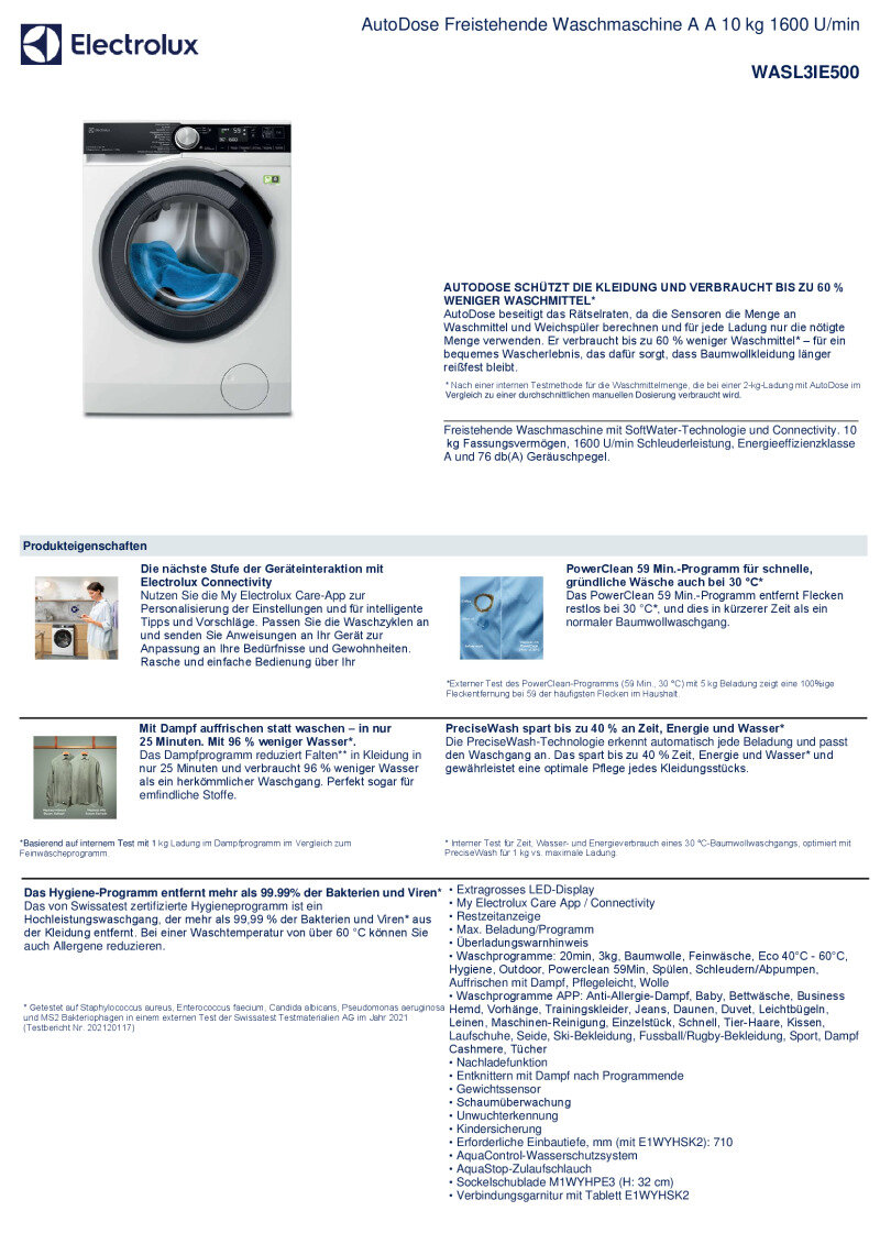 Datenblatt WASL3IE500